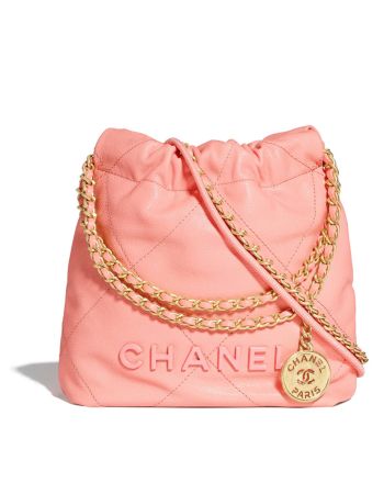 Chanel 22 Mini Handbag AS3980 Pink