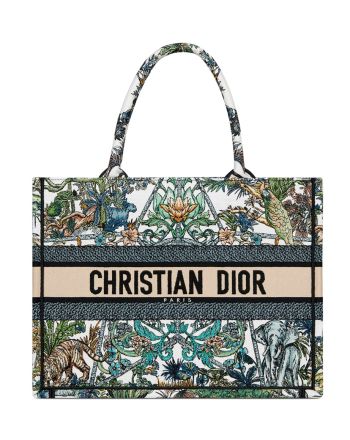 Christian Dior Medium Dior Book Tote Green