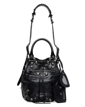 Balenciaga Le Cagole Small Bucket Bag Black